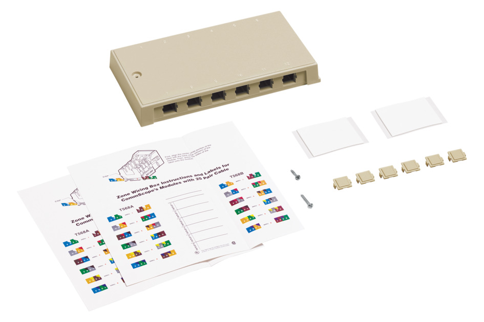 SURFACE BOX C/12 PORTAS MARFIM.....